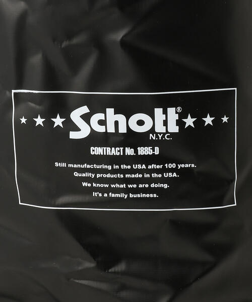 schott（ショット）の「SCH-SCHOTT LOGO TARP BAG/ショット ロゴ タープバッグ（トートバッグ・メンズ・ブラック・FREE）」の7枚目の写真