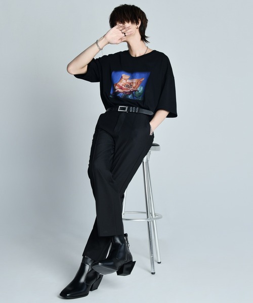 ADRER（アドラー）の「Heavy cotton flower big T-shiet/ヘビーコットンフラワーグラフィックTシャツ（Tシャツ/カットソー・メンズ・ホワイト/ブラック・SMALL/MEDIUM/LARGE/X-SMALL）」の11枚目の写真