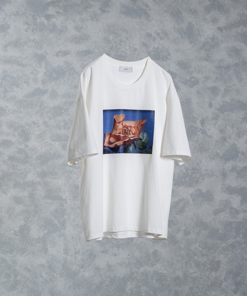 ADRER（アドラー）の「Heavy cotton flower big T-shiet/ヘビーコットンフラワーグラフィックTシャツ（Tシャツ/カットソー・メンズ・ホワイト/ブラック・SMALL/MEDIUM/LARGE/X-SMALL）」の12枚目の写真