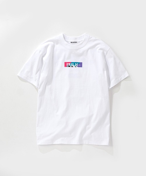 MILKFED.(ミルクフェド)の「MILKFED. × MANASTASH /ミルクフェド×マナスタッシュ MOUNTAIN COLOR LOGO T-SHIRT マウンテンカラーロゴTシャツ(Tシャツ/カットソー・レディース・ホワイト/ブラック・MEDIUM/X-LARGE/LARGE)」の14枚目の写真