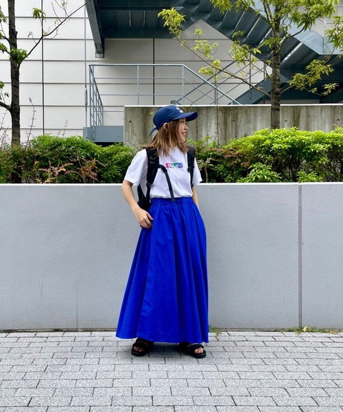 MILKFED.(ミルクフェド)の「MILKFED. × MANASTASH /ミルクフェド×マナスタッシュ MOUNTAIN COLOR LOGO T-SHIRT マウンテンカラーロゴTシャツ(Tシャツ/カットソー・レディース・ホワイト/ブラック・MEDIUM/X-LARGE/LARGE)」の8枚目の写真