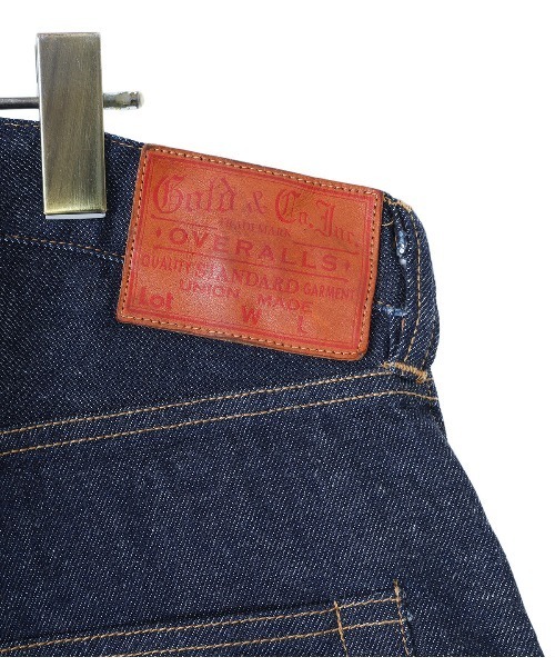 GOLD（ゴールド）の「GOLD / ゴールド：RESYSLED WASTE SUVIN COTTON YARN 11oz. DENIM 5POCKET PANTS -TYPE WITHOUT CINCH B：22A-GL42320A[MUS]（デニムパンツ・メンズ・ネイビー・M/L/S）」の7枚目の写真