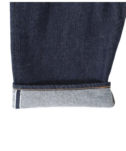 GOLD（ゴールド）の「GOLD / ゴールド：RESYSLED WASTE SUVIN COTTON YARN 11oz. DENIM 5POCKET PANTS -TYPE WITHOUT CINCH B：22A-GL42320A[MUS]（デニムパンツ・メンズ・ネイビー・M/L/S）」の8枚目の写真