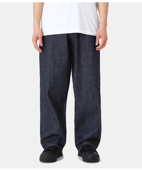 GOLD（ゴールド）の「GOLD / ゴールド：RESYSLED WASTE SUVIN COTTON YARN 11oz. DENIM 5POCKET PANTS -TYPE WITHOUT CINCH B：22A-GL42320A[MUS]（デニムパンツ・メンズ・ネイビー・M/L/S）」の17枚目の写真