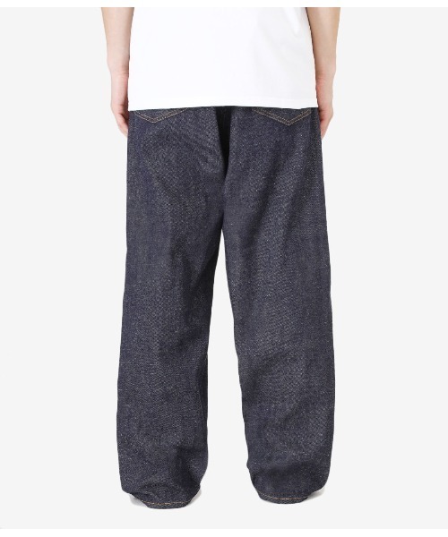 GOLD（ゴールド）の「GOLD / ゴールド：RESYSLED WASTE SUVIN COTTON YARN 11oz. DENIM 5POCKET PANTS -TYPE WITHOUT CINCH B：22A-GL42320A[MUS]（デニムパンツ・メンズ・ネイビー・M/L/S）」の21枚目の写真