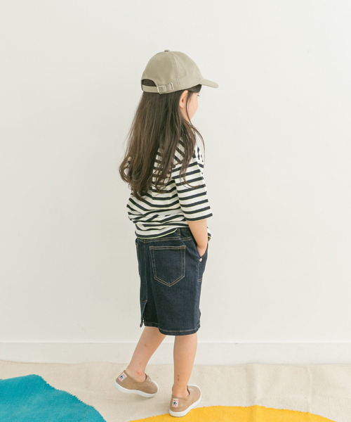 FORK&SPOON(フォークアンドスプーン)の「『親子リンク』FORK&SPOON 2toneボーダーTシャツ(KIDS)(Tシャツ/カットソー・キッズ・ブラック系その他/ブルー系その他・120/105/135)」の7枚目の写真