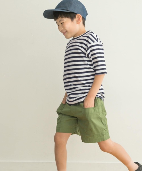 FORK&SPOON(フォークアンドスプーン)の「『親子リンク』FORK&SPOON 2toneボーダーTシャツ(KIDS)(Tシャツ/カットソー・キッズ・ブラック系その他/ブルー系その他・120/105/135)」の10枚目の写真