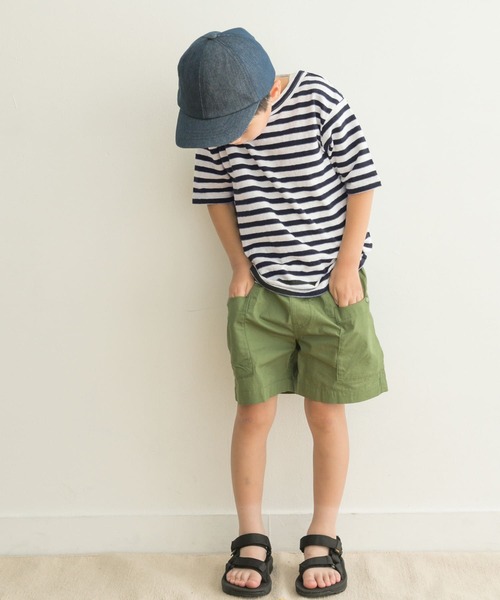FORK&SPOON(フォークアンドスプーン)の「『親子リンク』FORK&SPOON 2toneボーダーTシャツ(KIDS)(Tシャツ/カットソー・キッズ・ブラック系その他/ブルー系その他・120/105/135)」の12枚目の写真