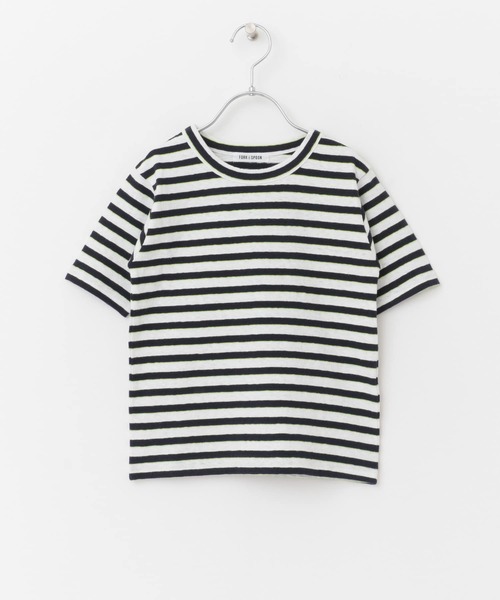 FORK&SPOON(フォークアンドスプーン)の「『親子リンク』FORK&SPOON 2toneボーダーTシャツ(KIDS)(Tシャツ/カットソー・キッズ・ブラック系その他/ブルー系その他・120/105/135)」の14枚目の写真
