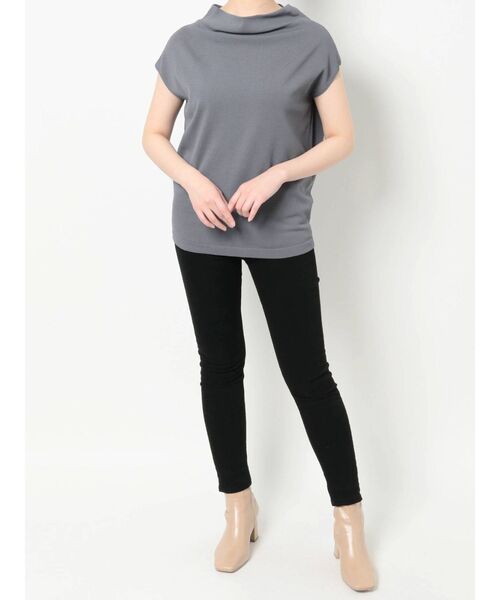 LAGUNAMOON（ラグナムーン）の「ハイツイストラフニットプルオーバー（ニット/セーター・レディース・ブラック/ブルー/ベージュ・FREE）」の7枚目の写真