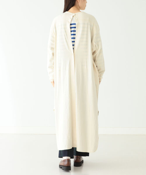 BEAMS BOY（ビームスボーイ）の「BEAMS BOY / リブ ユーロ ヴィンテージ ワンピース（ワンピース・レディース・ネイビー/ナチュラル・ONE SIZE）」の17枚目の写真
