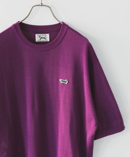 PENNEYS(ぺニーズ)の「『別注』PENNEYS×DOORS THE FOXニットTシャツ(Tシャツ/カットソー・メンズ・グリーン/ネイビー/ブラウン/パープル/グレー・LARGE/MEDIUM)」の1枚目の写真