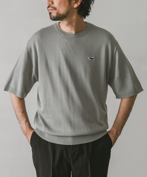 PENNEYS(ぺニーズ)の「『別注』PENNEYS×DOORS THE FOXニットTシャツ(Tシャツ/カットソー・メンズ・グリーン/ネイビー/ブラウン/パープル/グレー・LARGE/MEDIUM)」の8枚目の写真