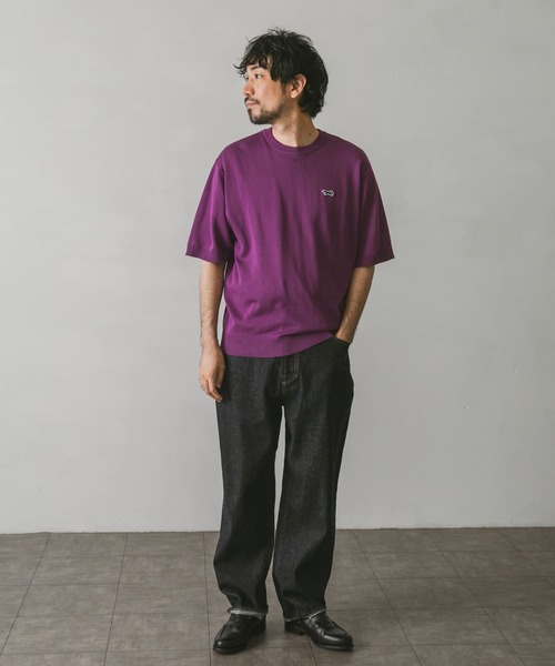 PENNEYS(ぺニーズ)の「『別注』PENNEYS×DOORS THE FOXニットTシャツ(Tシャツ/カットソー・メンズ・グリーン/ネイビー/ブラウン/パープル/グレー・LARGE/MEDIUM)」の10枚目の写真