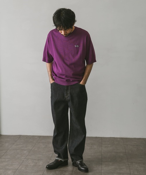 PENNEYS(ぺニーズ)の「『別注』PENNEYS×DOORS THE FOXニットTシャツ(Tシャツ/カットソー・メンズ・グリーン/ネイビー/ブラウン/パープル/グレー・LARGE/MEDIUM)」の18枚目の写真