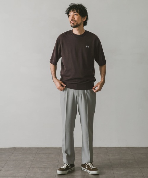 PENNEYS(ぺニーズ)の「『別注』PENNEYS×DOORS THE FOXニットTシャツ(Tシャツ/カットソー・メンズ・グリーン/ネイビー/ブラウン/パープル/グレー・LARGE/MEDIUM)」の19枚目の写真