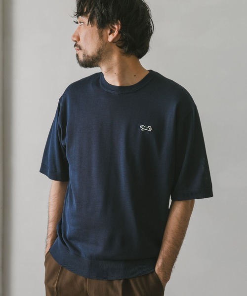 PENNEYS(ぺニーズ)の「『別注』PENNEYS×DOORS THE FOXニットTシャツ(Tシャツ/カットソー・メンズ・グリーン/ネイビー/ブラウン/パープル/グレー・LARGE/MEDIUM)」の12枚目の写真