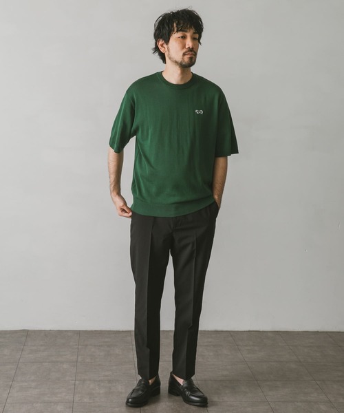 PENNEYS(ぺニーズ)の「『別注』PENNEYS×DOORS THE FOXニットTシャツ(Tシャツ/カットソー・メンズ・グリーン/ネイビー/ブラウン/パープル/グレー・LARGE/MEDIUM)」の6枚目の写真