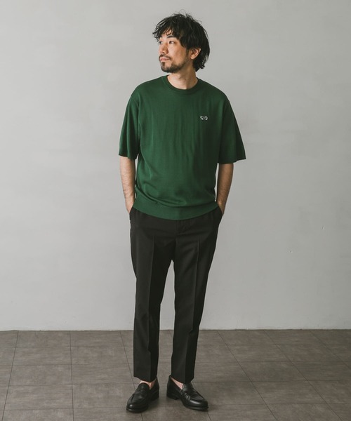 PENNEYS(ぺニーズ)の「『別注』PENNEYS×DOORS THE FOXニットTシャツ(Tシャツ/カットソー・メンズ・グリーン/ネイビー/ブラウン/パープル/グレー・LARGE/MEDIUM)」の14枚目の写真