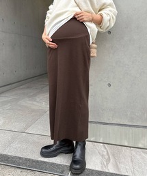 andme（アンドミー）の「【新色追加】【マタニティ】セルフカットリブタイトスカート（マタニティウェア/グッズ）」