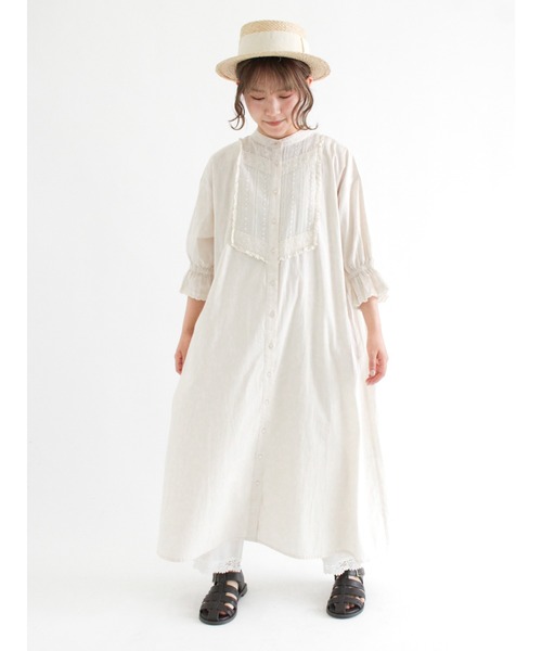 Samansa Mos2（サマンサ モスモス）の「切替レース貼りワンピース