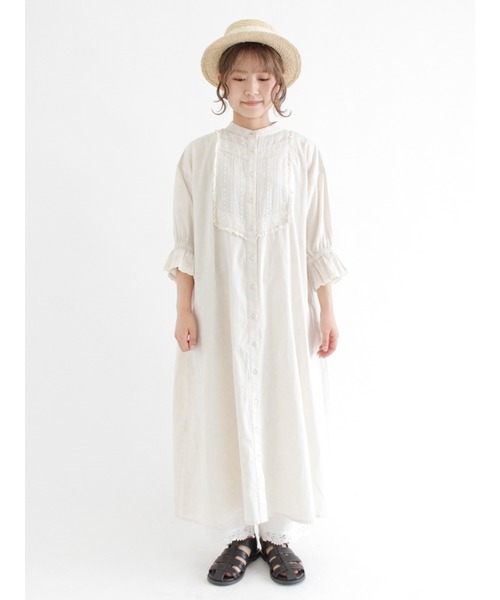 Samansa Mos2（サマンサ モスモス）の「切替レース貼りワンピース（ワンピース・レディース・ブラック/オレンジ/モカ/キナリ・ﾌﾘ-）」の17枚目の写真