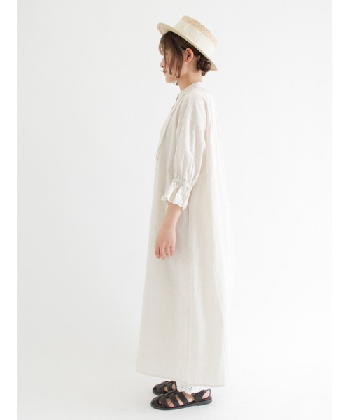 Samansa Mos2（サマンサ モスモス）の「切替レース貼りワンピース（ワンピース・レディース・ブラック/オレンジ/モカ/キナリ・ﾌﾘ-）」の18枚目の写真