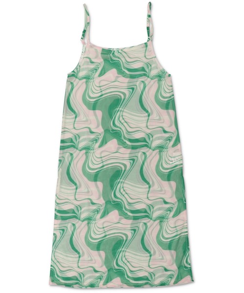 SPINNS（スピンズ）の「マーブルデザイン シアーキャミワンピース（ワンピース・レディース・ブルー/グリーン/ピンク・ONESIZE）」の2枚目の写真