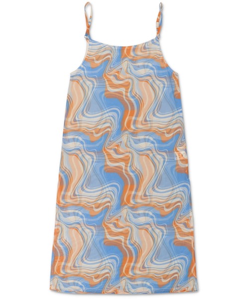 SPINNS（スピンズ）の「マーブルデザイン シアーキャミワンピース（ワンピース・レディース・ブルー/グリーン/ピンク・ONESIZE）」の6枚目の写真