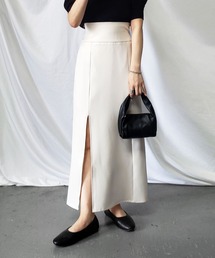 me+em select | 【 5色展開 】太ベルトハイウエストスリットロングスカート(スカート)