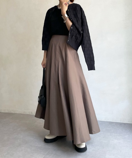 DouDou(ドゥドゥ)の「ブロックチェックカーディガン(カーディガン/ボレロ・レディース・ブラック/スカイブルー/パープル・FREE)」の8枚目の写真