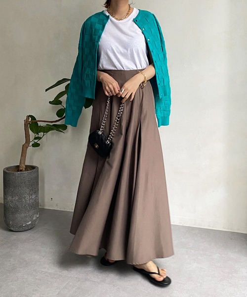 DouDou(ドゥドゥ)の「ブロックチェックカーディガン(カーディガン/ボレロ・レディース・ブラック/スカイブルー/パープル・FREE)」の15枚目の写真