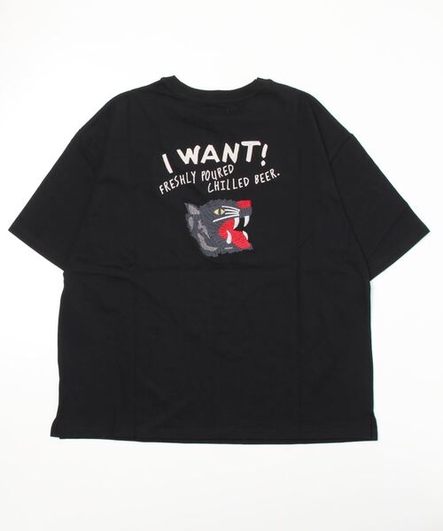 ATELANE（アテレーン）の「ATELANE/ルーズシルエット刺繍入り半袖Tシャツ（Tシャツ/カットソー・メンズ・ブルー/グリーン/ホワイト系その他/ブラック系その他/ホワイト系その他2/ブラック系その他2・MEDIUM/LARGE）」の9枚目の写真