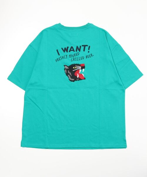 ATELANE（アテレーン）の「ATELANE/ルーズシルエット刺繍入り半袖Tシャツ（Tシャツ/カットソー・メンズ・ブルー/グリーン/ホワイト系その他/ブラック系その他/ホワイト系その他2/ブラック系その他2・MEDIUM/LARGE）」の11枚目の写真
