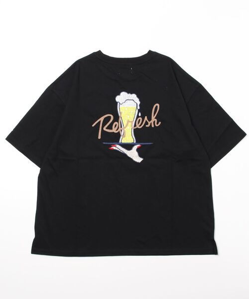 ATELANE（アテレーン）の「ATELANE/ルーズシルエット刺繍入り半袖Tシャツ（Tシャツ/カットソー・メンズ・ブルー/グリーン/ホワイト系その他/ブラック系その他/ホワイト系その他2/ブラック系その他2・MEDIUM/LARGE）」の10枚目の写真