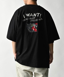 ATELANE/ルーズシルエット刺繍入り半袖Tシャツ