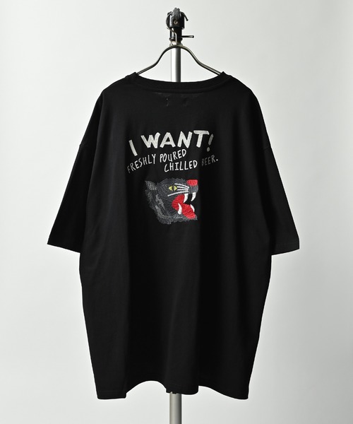 ATELANE（アテレーン）の「ATELANE/ルーズシルエット刺繍入り半袖Tシャツ（Tシャツ/カットソー・メンズ・ブルー/グリーン/ホワイト系その他/ブラック系その他/ホワイト系その他2/ブラック系その他2・MEDIUM/LARGE）」の18枚目の写真