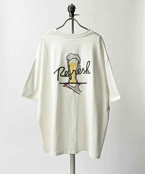 ATELANE（アテレーン）の「ATELANE/ルーズシルエット刺繍入り半袖Tシャツ（Tシャツ/カットソー・メンズ・ブルー/グリーン/ホワイト系その他/ブラック系その他/ホワイト系その他2/ブラック系その他2・MEDIUM/LARGE）」の16枚目の写真