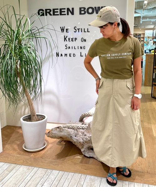 OLD BETTY'S(オールドベティーズ)の「【日本製】オールドベティーズ 【OLD BETTY’S】3Way Fishtail Cargo Skirt(スカート・レディース・ブラック/ベージュ・FREE)」の6枚目の写真
