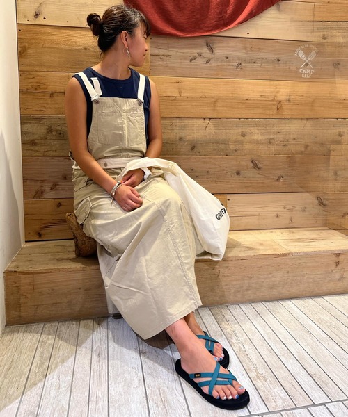 OLD BETTY'S(オールドベティーズ)の「【日本製】オールドベティーズ 【OLD BETTY’S】3Way Fishtail Cargo Skirt(スカート・レディース・ブラック/ベージュ・FREE)」の14枚目の写真
