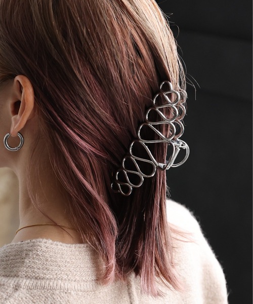 ap retro（アプレトロ）の「〈hair accessory〉デザインヘアクリップ（バレッタ/ヘアクリップ・レディース・シルバー/ゴールド/B/A/F/E/D/C・FREE）」の5枚目の写真
