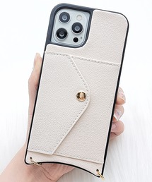 Lace Ladies（レースレディース）の「ネックストラップ カードホルダー付PUレザーiPhoneケース カバー（スマホケース/カバー）」