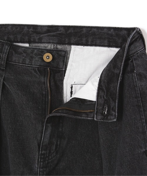 N.(N. Natural Beauty Basic)(エヌエヌナチュラルビューティーベーシック)の「【S Size Line】◆タックワイドデニムパンツ(デニムパンツ・レディース・ブラック/ワンウォッシュ・SMALL/MEDIUM)」の13枚目の写真