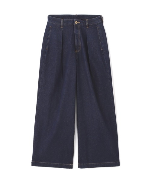 N.(N. Natural Beauty Basic)(エヌエヌナチュラルビューティーベーシック)の「【S Size Line】◆タックワイドデニムパンツ(デニムパンツ・レディース・ブラック/ワンウォッシュ・SMALL/MEDIUM)」の15枚目の写真