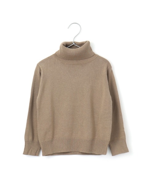 MAKE YOUR DAY（メイクユアデイ）の「コットンタートルセーター■80～140cm（ニット/セーター・キッズ・ブラック/ベージュ/オフホワイト・80/110/90/100/130/120/140）」の3枚目の写真