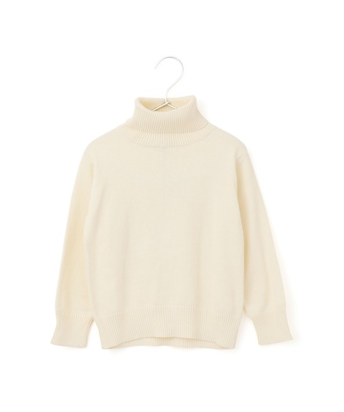 MAKE YOUR DAY（メイクユアデイ）の「コットンタートルセーター■80～140cm（ニット/セーター・キッズ・ブラック/ベージュ/オフホワイト・80/110/90/100/130/120/140）」の19枚目の写真