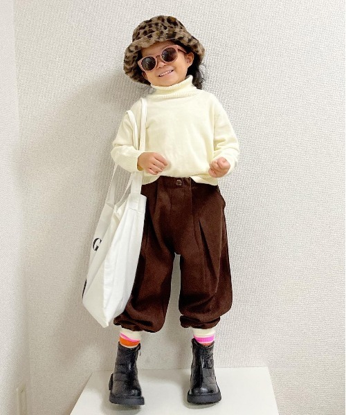 MAKE YOUR DAY（メイクユアデイ）の「コットンタートルセーター■80～140cm（ニット/セーター・キッズ・ブラック/ベージュ/オフホワイト・80/110/90/100/130/120/140）」の4枚目の写真