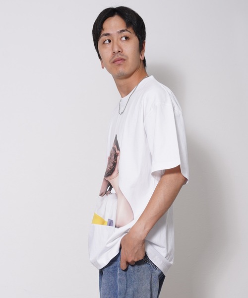 acme de la vie（アクメドラビ）の「acme de la vie(アクメドラビ) ベイビーフェイスプリント 半袖Tシャツ（Tシャツ/カットソー・メンズ・ホワイト/ブラック・M/L）」の13枚目の写真