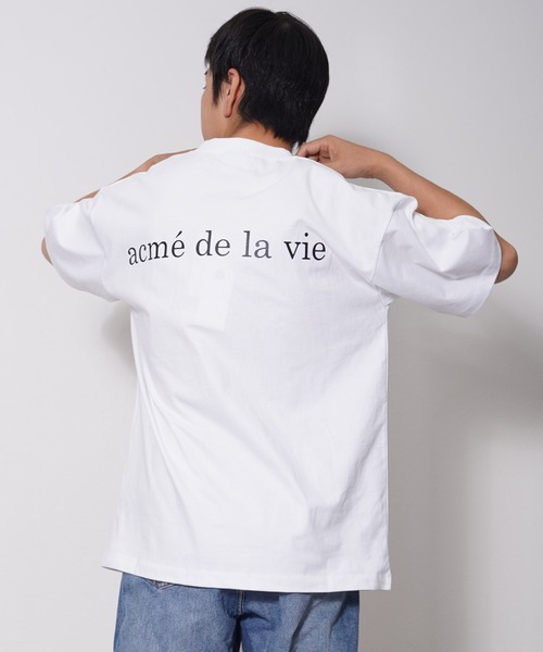 acme de la vie（アクメドラビ）の「acme de la vie(アクメドラビ) ベイビーフェイスプリント 半袖Tシャツ（Tシャツ/カットソー・メンズ・ホワイト/ブラック・M/L）」の3枚目の写真