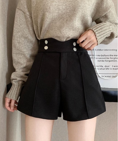 gossip!ロサンゼルス(ゴシップロサンゼルス)の「ハイウエストショートパンツ(その他パンツ・レディース・ブラック/ベージュ・FREE)」の15枚目の写真